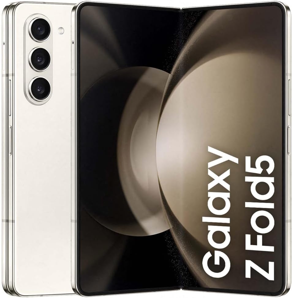 Samsung Galaxy Z Fold5, AI Android Smartphone, Unlocked Android Smartphone, 256GB Storage, Cream, 3 Year Manufacturer Extended Warranty (UK Version) image 0 Samsung Galaxy Z Fold5, AI Android Smartphone, Unlocked Android Smartphone, 256GB Storage, Cream, 3 Year Manufacturer Extended Warranty (UK Version) image 0